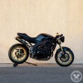 Motodemic Single LED and Round Halogen Headlight Conversion Kit for the 05-10 Triumph Speed Triple